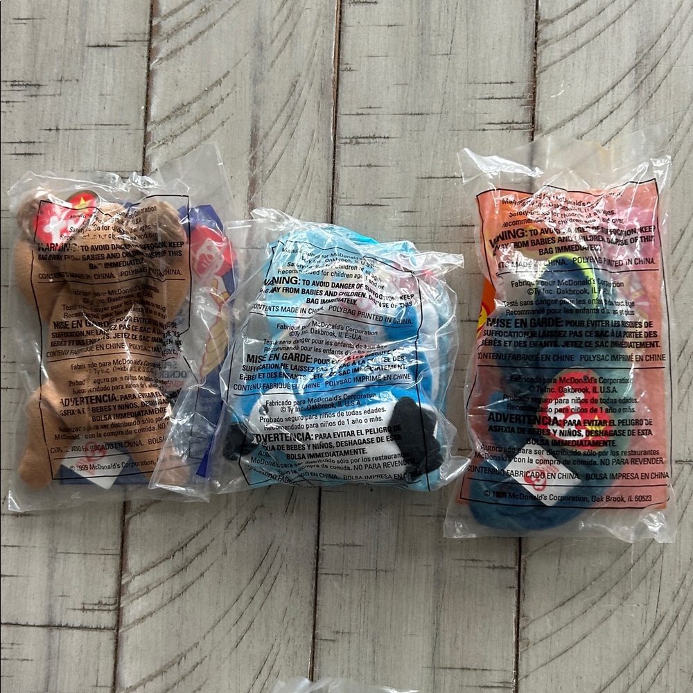 VTG McDonald's Ty Beanie Babies 1999 Set of 12 New in Package, Complete Set - Picture 3 of 5